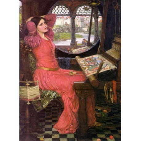 I am Half Sick of Shadows Said The Lady of Shalott 1916 by John William Waterhouse-Art gallery oil painting reproductions