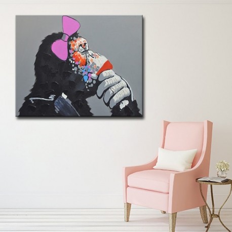 Ms Gorilla - Hand-Painted Modern Home decor wall art oil Painting