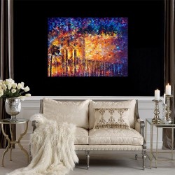 Western Wall 1 Abstract - Jewish Art Oil Painting