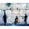 Kotel Western Wall 3 Abstract - Jewish Art Oil Painting Wall Decor