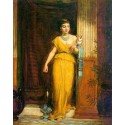 La Fileuse 1874 by John William Waterhouse-Art gallery oil...