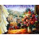 flowers of jerusalem Abstract - Jewish Art Oil Painting