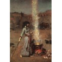 Magic Circle 1886 by John William Waterhouse-Art gallery oil...