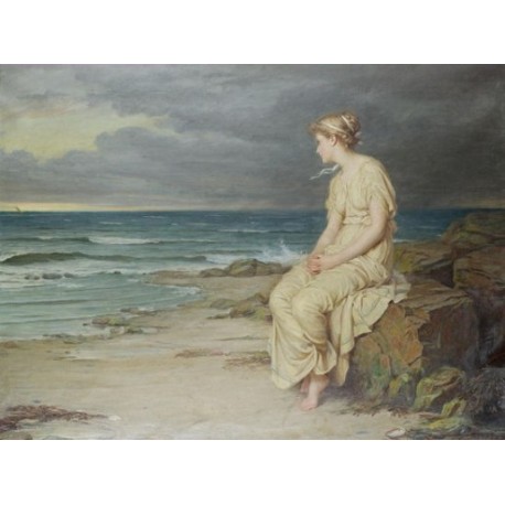 Miranda 1875 by John William Waterhouse-Art gallery oil painting reproductions
