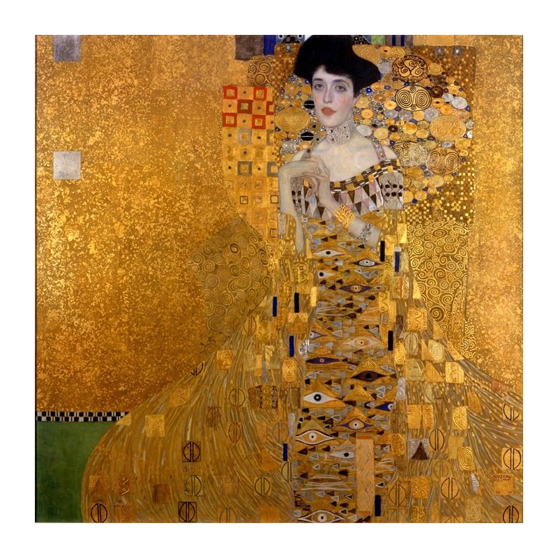 Adele Bloch Bauer by Gustav Klimt- Art gallery oil painting...