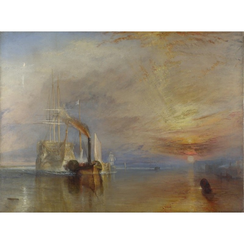 The Fighting Temeraire Tugged to Her Last Berth to be Broken by...