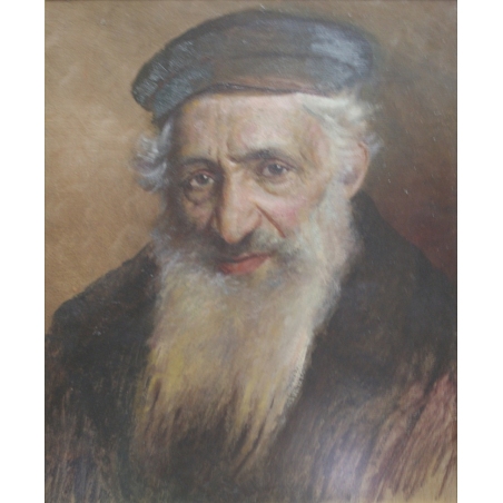 Portrait of a Jewish Man by Yehuda Pen canvas oil painting