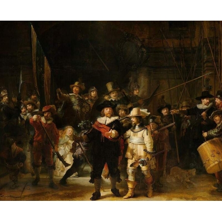 The Night Watch 1642 by Rembrandt hand painting oil reproduction