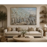 Angels western wall artwork by D. Hezy in a modern living room