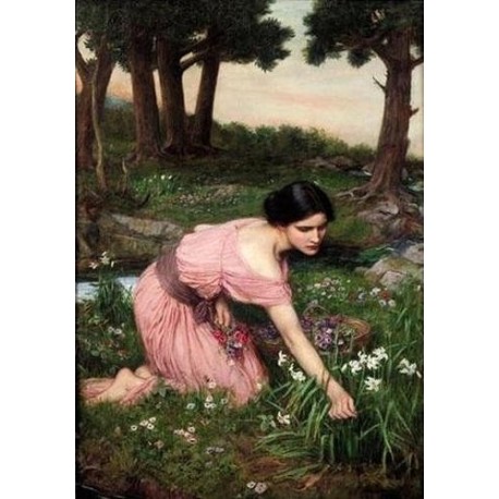 Spring Spreads One Green Lap of Flowes 1910 by John William Waterhouse-Art gallery oil painting reproductions