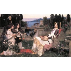 St. Cecilia 1895 by John William Waterhouse-Art gallery oil...