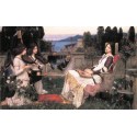 St. Cecilia 1895 by John William Waterhouse-Art gallery oil...