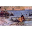 The Merman 1892 by John William Waterhouse-Art gallery oil...