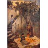 The Orange Gatherers 1890 by John William Waterhouse-Art gallery oil painting reproductions