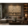 Minimalist western wall artwork by D. Hezy in a clean modern interior