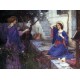 The Unwelcome Companion - The Annunciation 1914 by John William Waterhouse-Art gallery oil painting reproductions