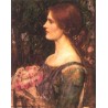 The Bouquet Study 1908 by John William Waterhouse-Art gallery oil...