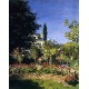 Garden in Flower at Sainte Adresse by Claude Oscar Monet - Art gallery oil painting reproductions