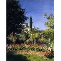 Garden in Flower at Sainte Adresse by  Claude Oscar Monet - Art...