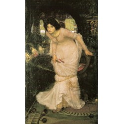 The Lady of Shallot Looking at Lancelot 1894 by John William Waterhouse