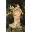 The Lady of Shallot Looking at Lancelot 1894 by John William...
