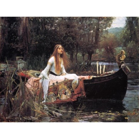 The Lady of Shallot 1888 by John William Waterhouse-Art gallery...