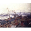 General View of Rouen from St Catherines by Claude Oscar Monet -...
