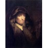 A Bust of an Old Woman-The Artists Mother 1629-31 by Rembrandt Harmenszoon van Rijn