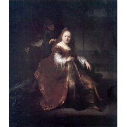 A Heroine from the Old Testament 1632 by Rembrandt Harmenszoon van Rijn-Art gallery oil painting reproductions