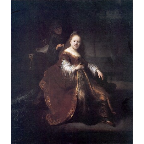 A Heroine from the Old Testament 1632 by Rembrandt Harmenszoon van Rijn-Art gallery oil painting reproductions