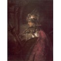 A Man in Armour 1655 by Rembrandt Harmenszoon van Rijn-Art gallery...