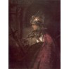 A Man in Armour 1655 by Rembrandt Harmenszoon van Rijn-Art gallery...