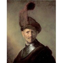 An Officer 1629-1630 by Rembrandt Harmenszoon van Rijn -Art...