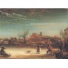 Winter Landscape 1664 by Rembrandt Harmenszoon van Rijn -Art gallery oil painting reproductions