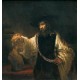 Aristotle with a Bust of Homer 1653 by Rembrandt Harmenszoon van Rijn-Art gallery oil painting reproductions