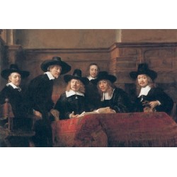 The Syndics 1663 by Rembrandt Harmenszoon van Rijn-Art gallery oil...