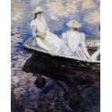 Girls in a Boat by Claude Oscar Monet - Art gallery oil painting...