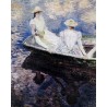 Girls in a Boat by Claude Oscar Monet - Art gallery oil painting...