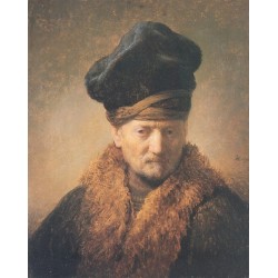Bust of an Old Man 1630 by Rembrandt Harmenszoon van Rijn-Art...