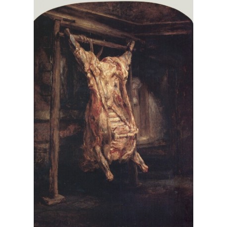 Carcass of Beef 1657 by Rembrandt Harmenszoon van Rijn -Art gallery oil painting reproductions