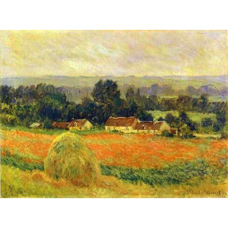 Haystack at Giverny by Claude Oscar Monet - Art gallery oil...