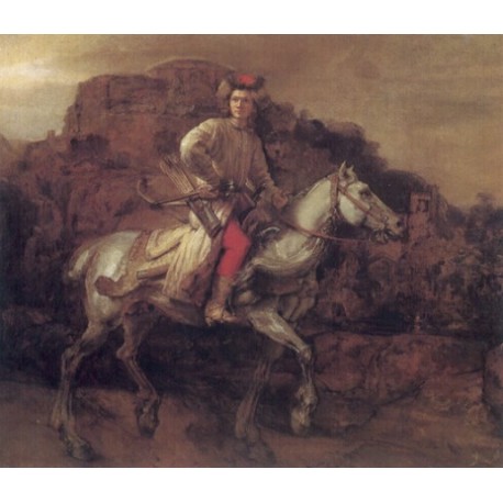 The Polish Rider 1655 by Rembrandt Harmenszoon van Rijn-Art gallery oil painting reproductions