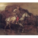 The Polish Rider 1655 by Rembrandt Harmenszoon van Rijn-Art...