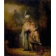 David and Jonathan 1642 by Rembrandt Harmenszoon van Rijn-Art gallery oil painting reproductions