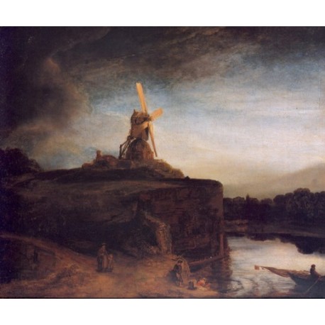 The Mill 1648 by Rembrandt Harmenszoon van Rijn-Art gallery oil...