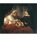 Jacob Blessing the Children of Joseph 1656 by Rembrandt...