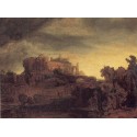 Landscape with a Castle 1632 by Rembrandt Harmenszoon van Rijn-Art...