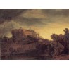 Landscape with a Castle 1632 by Rembrandt Harmenszoon van Rijn-Art...