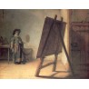 The Artist in His Studio 1629 by Rembrandt Harmenszoon van...