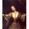 Lucretia 1664 by Rembrandt Harmenszoon van Rijn-Art gallery oil...